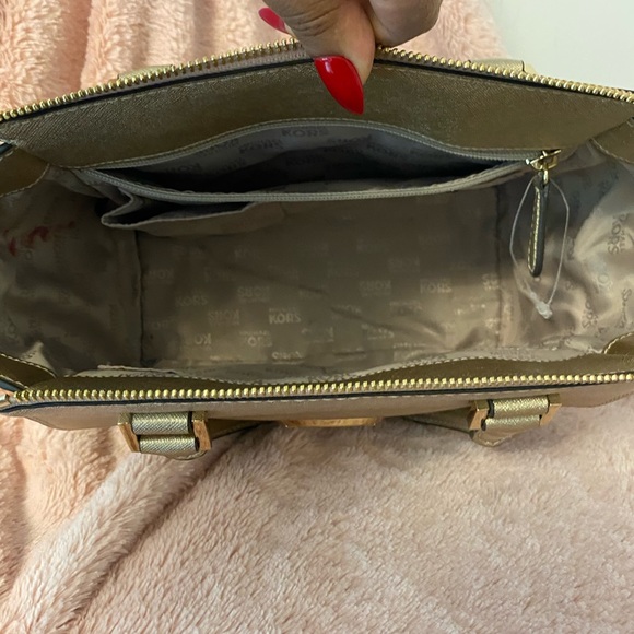 Gold Michael Kors Satchel - Picture 4 of 5